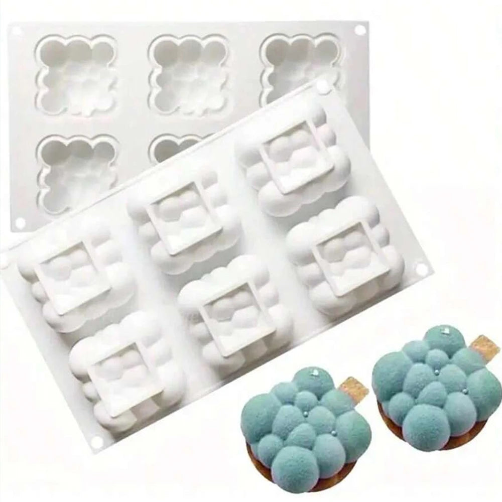 Silicone Baking Pan Mold Mini Bread Madeline Loaf Mousse Cake Dessert Cookies Chocolate Heat-Resistant Mold Baking Tool Zpaxo
