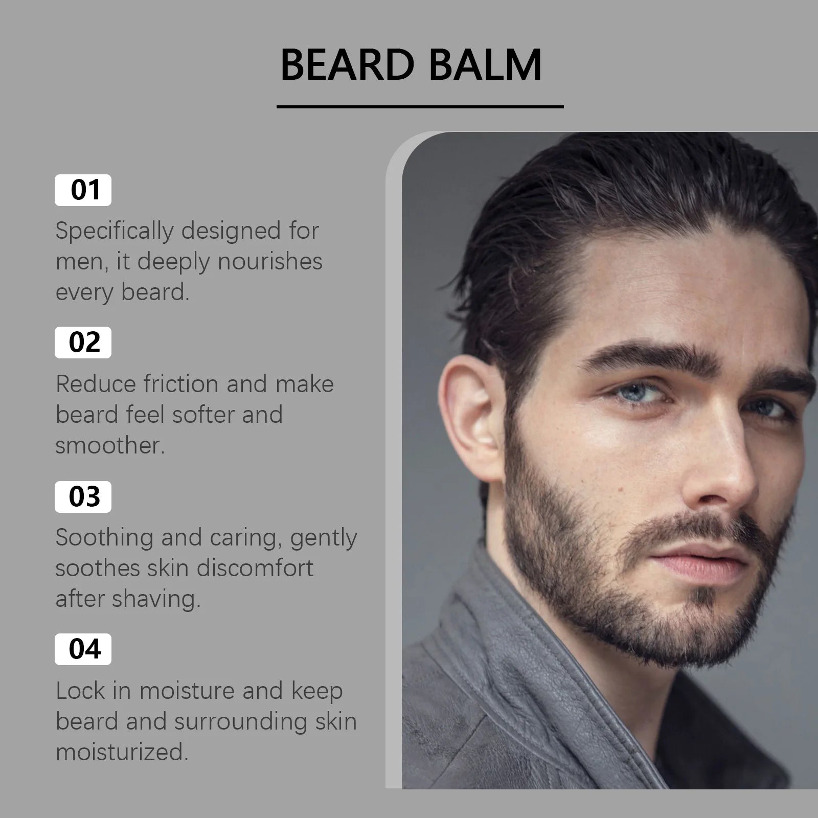60g Vanilla Beard Keep Smoothing Nourishing Balm Strong Holding Increase Growth Dashing Gentlemen Gifts Men Beard Care Wax Zpaxo