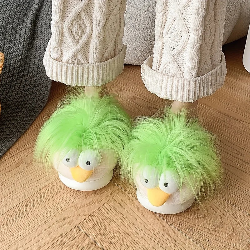 Unisex Novelty Spirit Guy Cotton Slippers Men Women Warm Anti Slip