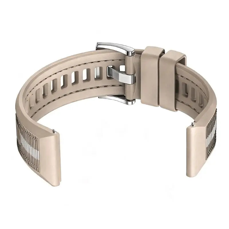 652F Comfortable Silicone Woven Watch Band Easy On for Watch GT6 46mm Smartwatch 22mm Width Compatible Zpaxo