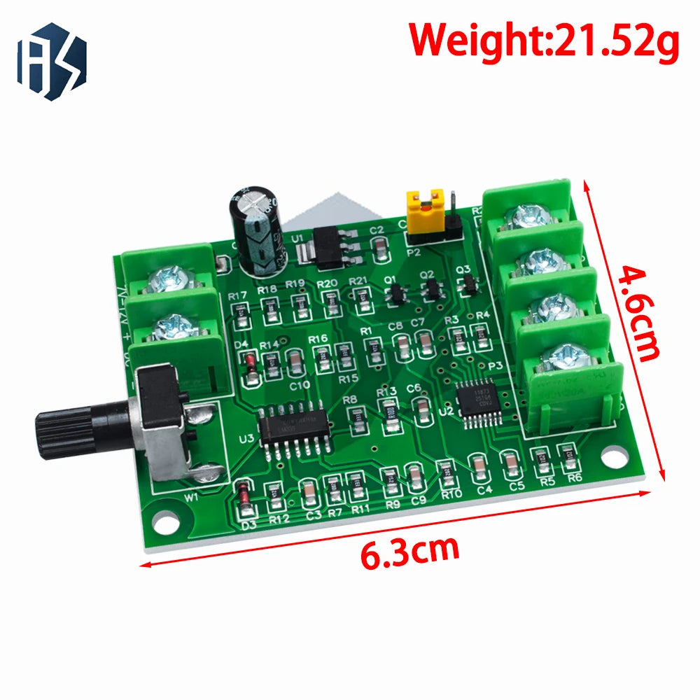 7~12V 3/4-Wire BLDC Driver Board Brushless Motor Speed Control Overcurrent Protection Zpaxo