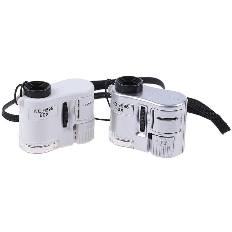 60X Pocket Microscope – Jewelry, Gem & UV Currency Magnifier