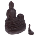 Ceramic Backflow Incense Burner Buddha Statue Zen Decor Aroma Therapy