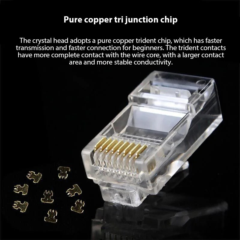 Excellent Plug LAN Head RJ45 CAT6 LINK Model US 1002 Per Male Zpaxo