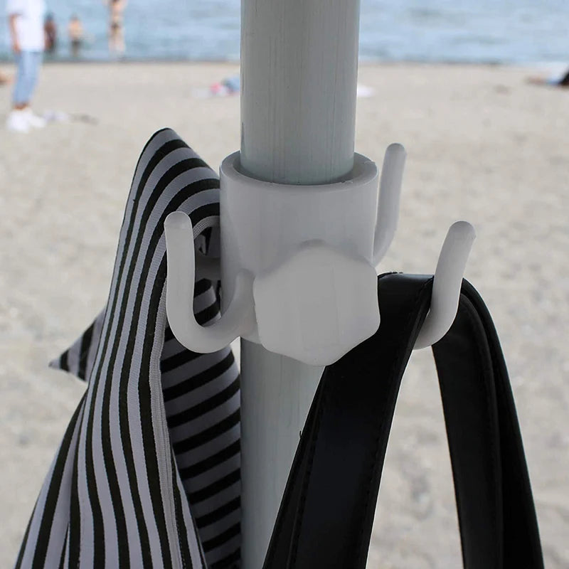 Portable Outdoor Beach Umbrella Hooks Hanger Versatile Space-saving