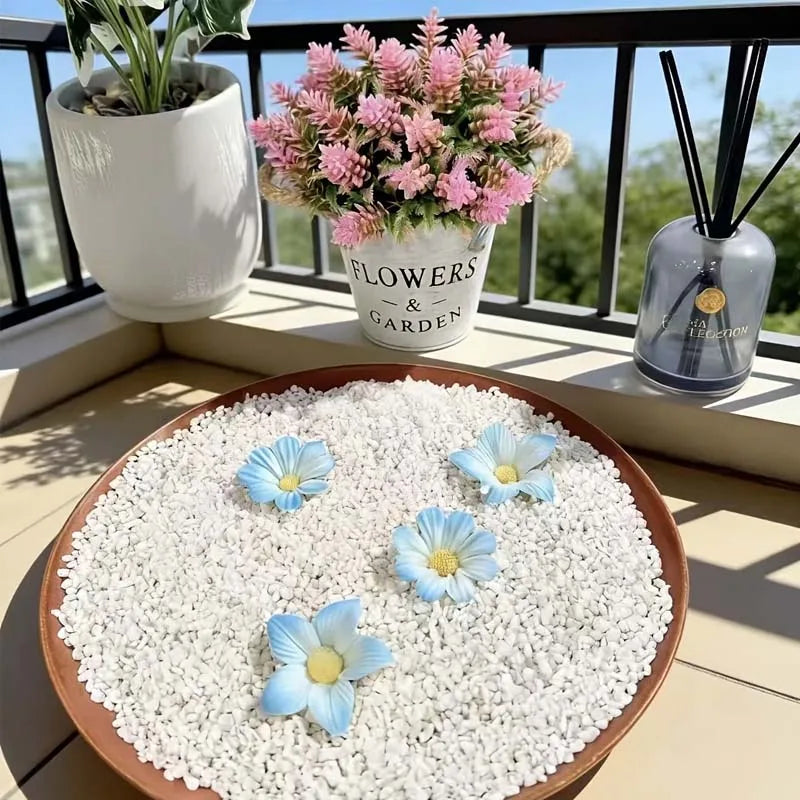 White Decorative Stones 100/200g – Aquarium, Vase & Garden Decorative Stones Zpaxo