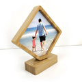 Bamboo Picture Frame Desktop Photo Decor Wear Resistant Compact Home