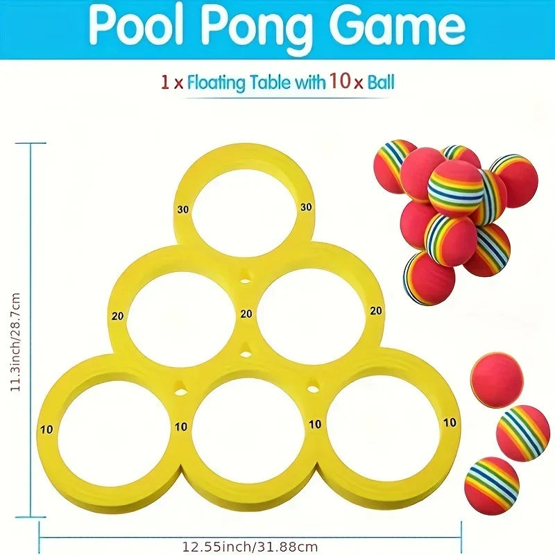 Fun Splash Christmas Party Sports Floating shower Game Toy - Durable EVA Material, Random Color Ball, Perfect for Christmas Fun Zpaxo