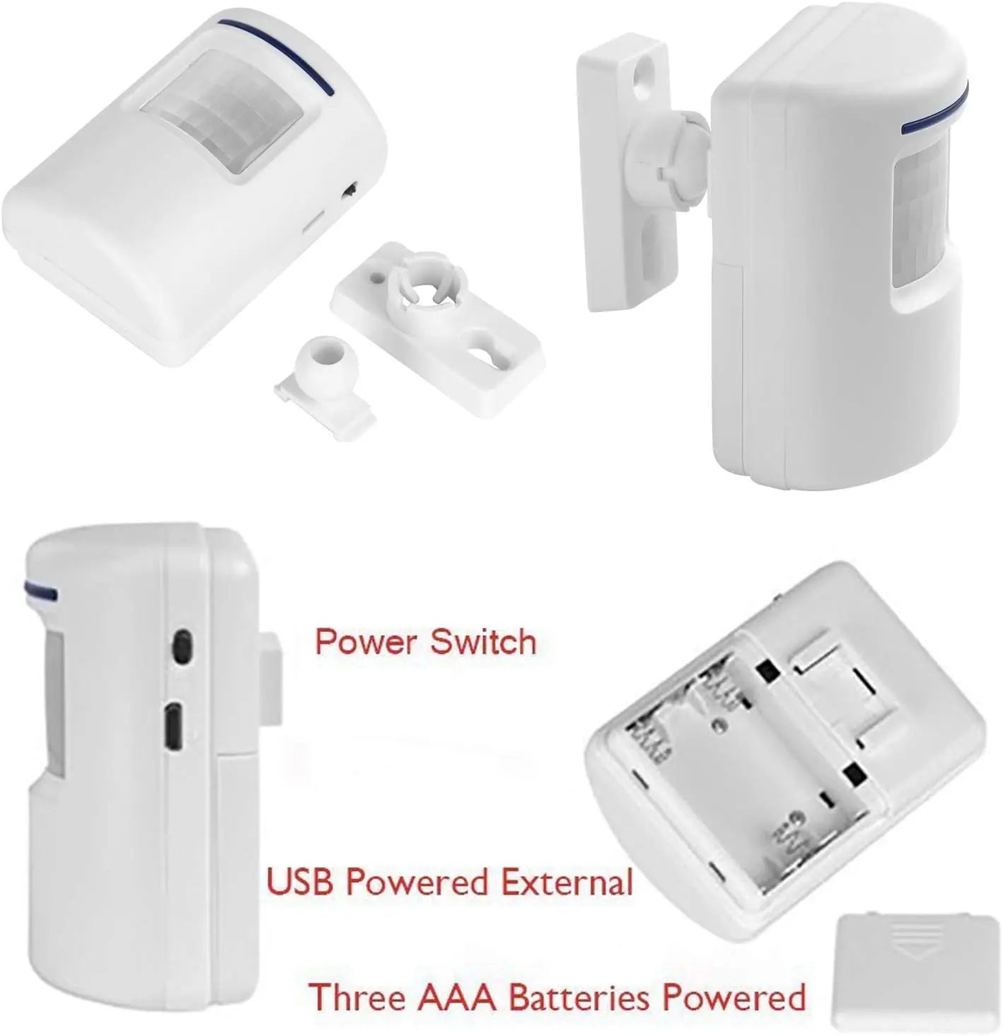 Wireless Motion Sensor Door Chime Security Sensor Call Bell Notification Ping Pong Sound for Home Security Prevention Zpaxo