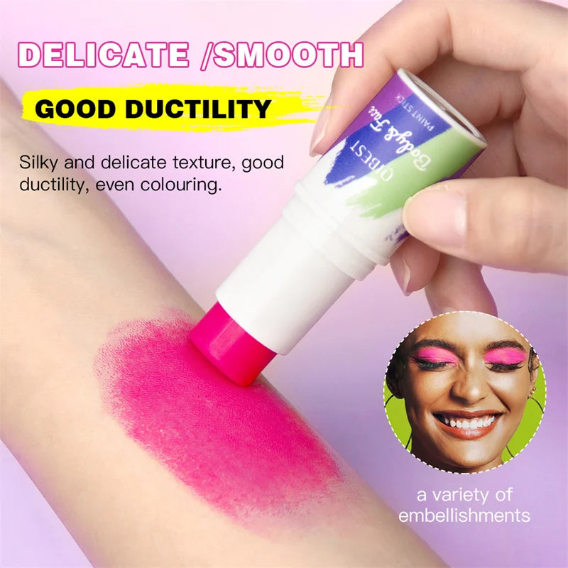 Body Face Paint Stick Natural Three-dimensional Modification Contour Brightening Skin Tone Face Washable Painting Pen Party Art Zpaxo