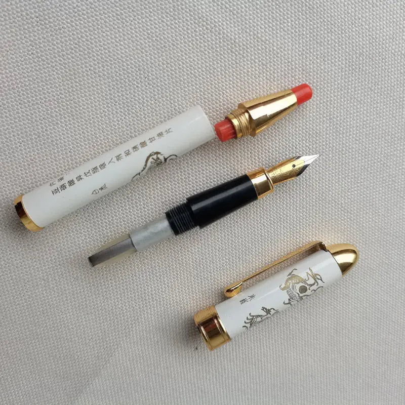 Vintage Beijing Jinxing Fountain Pen, Fine Tip, Metal Barrel, Adult Writing, Iridium Point, Retro, Zpaxo