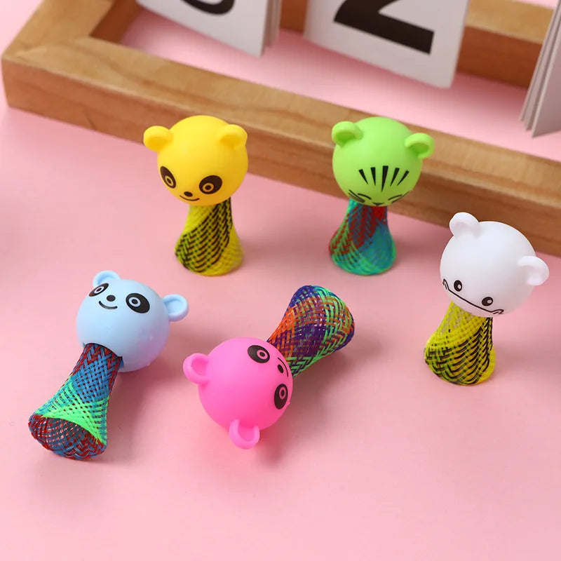 10/20PCS Cartoon Mini Animal Jumping Doll Games Toys for Kids Birthday Party Favors Goodie Bag Piniata Fillers Baby Shower Gift Zpaxo