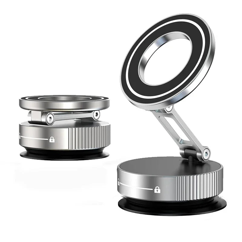 Strong Magnetic Car Phone Holder 360 Rotation Folding Vacuum Suction