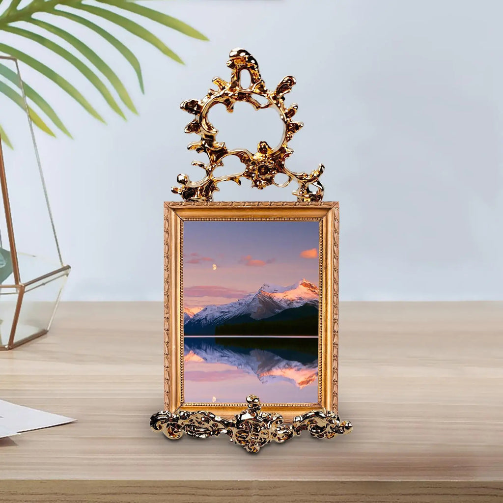 Alloy Easel Plate Stand & Picture Frame Holder | Tabletop Display Easel Display Stand Zpaxo