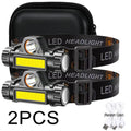 KDULIT LED Headlamp USB Rechargeable XPE COB Magnetic Waterproof