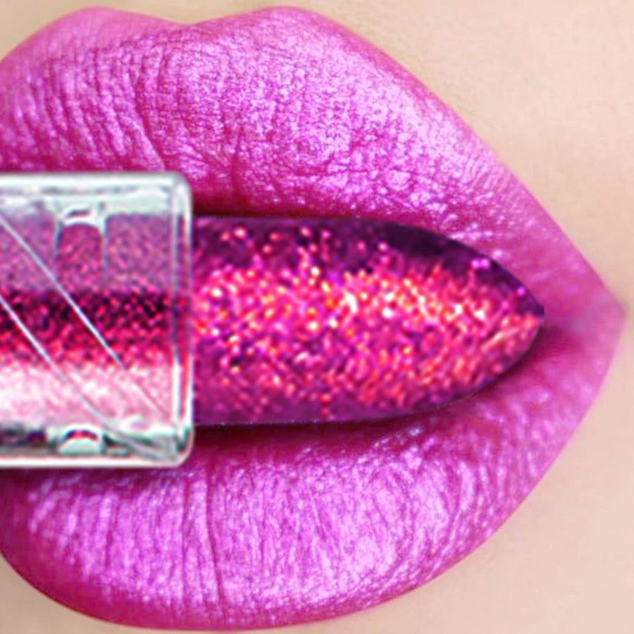 Multi-color Glitter Lipstick Beauty Girl Diamond Waterproof Lip Tint