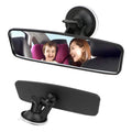 Car Rear Mirror Interior View Adjustable Suction Cup 360 Rotates