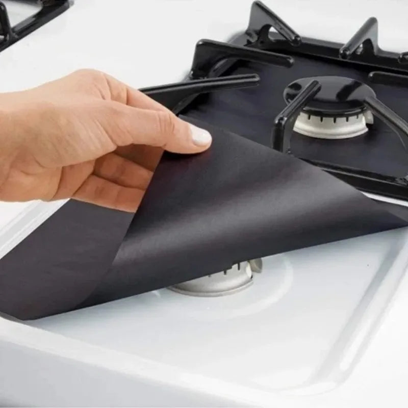 4 6PiecesKitchen Non Stickreusable Gas Stove Cover Heat Resistant