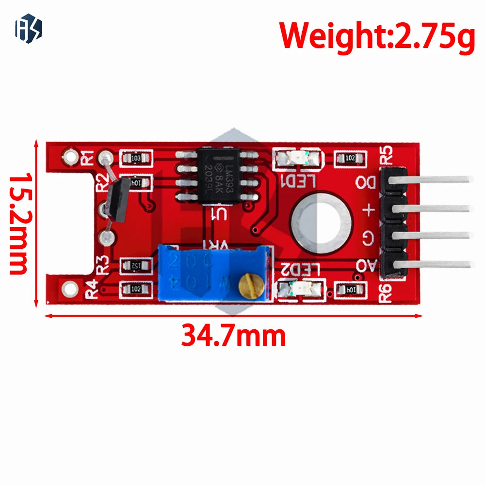 Smart Electronics 4pin KY-024 Linear Magnetic Hall Switches Speed Zpaxo