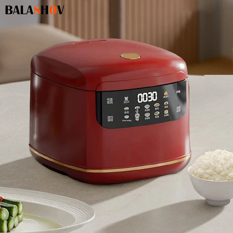 MultiCooker Electric Rice Cooker 110V 220V Non-Stick Pot 1-3 People Mini Cooking Machine Steamed Smart Rice Cooker Kitchen 2L Zpaxo
