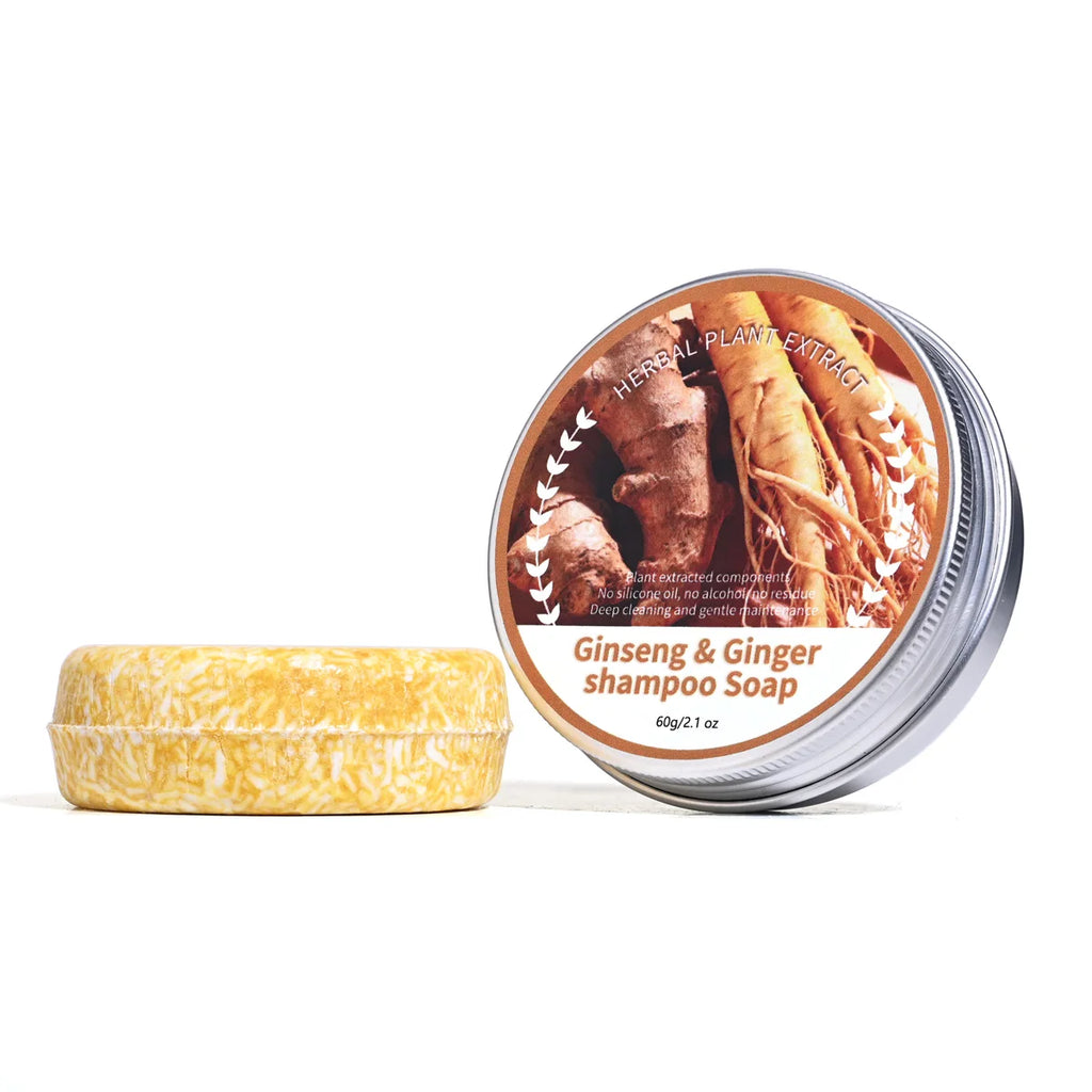 Ginseng Ginger Shampoo Bar – Organic Oil Control Hair Soap Solid Shampoo Bar Zpaxo