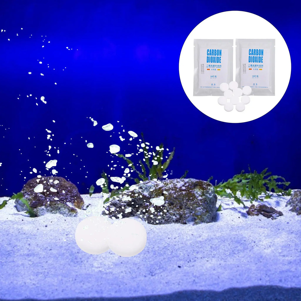 2 Bags Portable Co2 Tablets Household Aquarium Supplement Easy Use