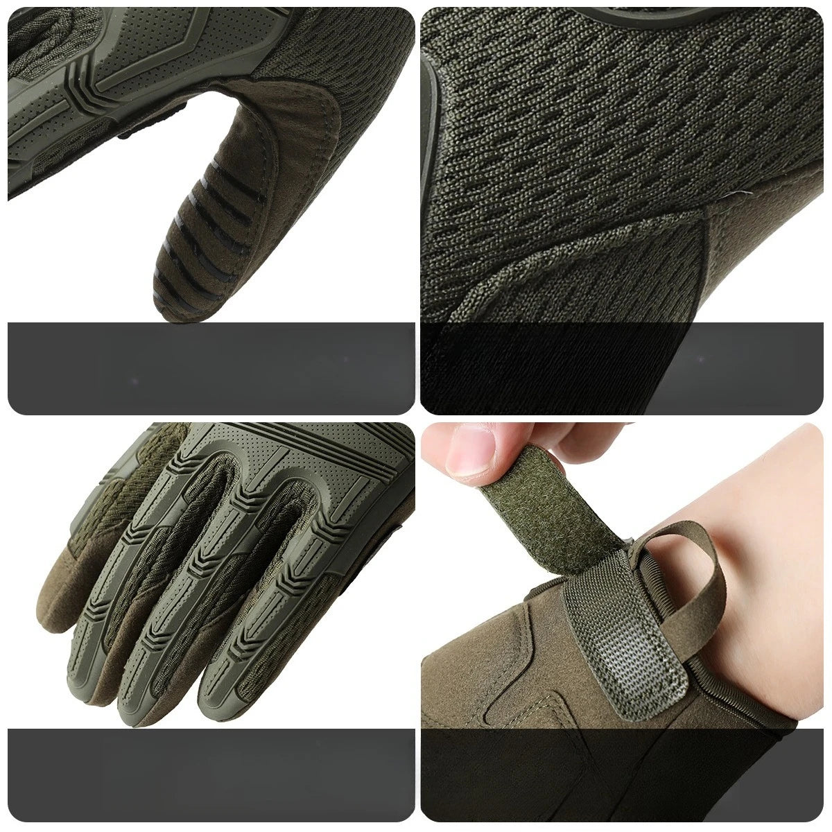 Full finger tactical gloves for mens touch screen protection anti slip and wear-resistant outdoor cycling sports tactical gloves Zpaxo