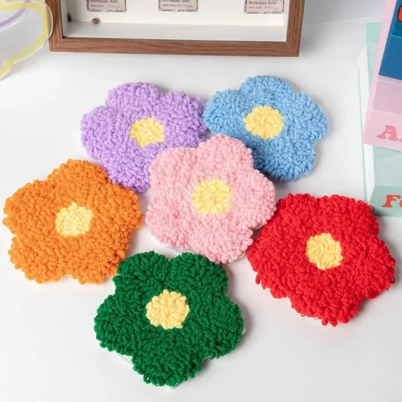 Embroidery Starter Florals Coasters Pattern Tool Handmade