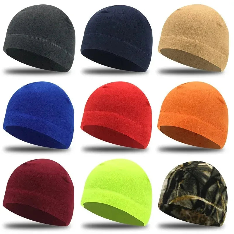 Windproof Fleece Beanie Hat – Unisex Skiing & Cycling Cap