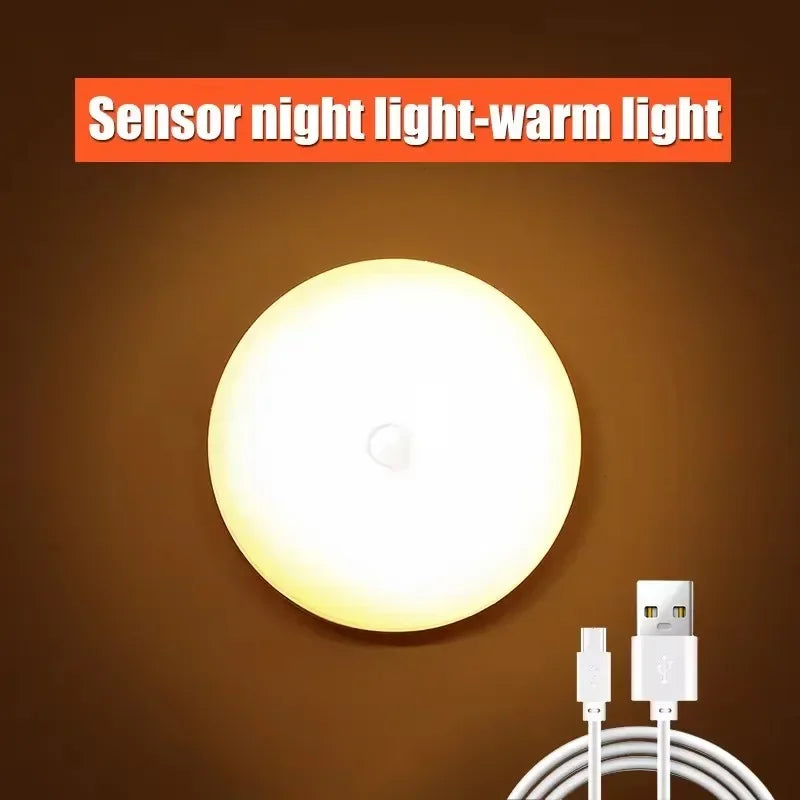 LED Motion Sensor Night Light USB Rechargeable 3-Pack