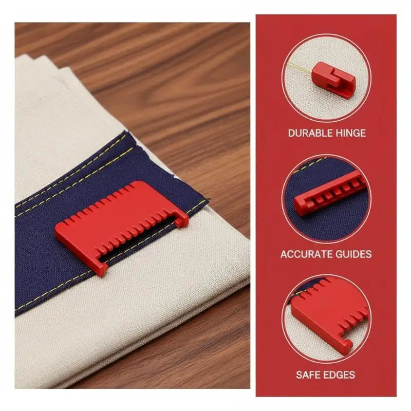 Sewing Placement Guide Template for Consistent Lines Precision Spacing Tool for Fabric Crafts Zpaxo
