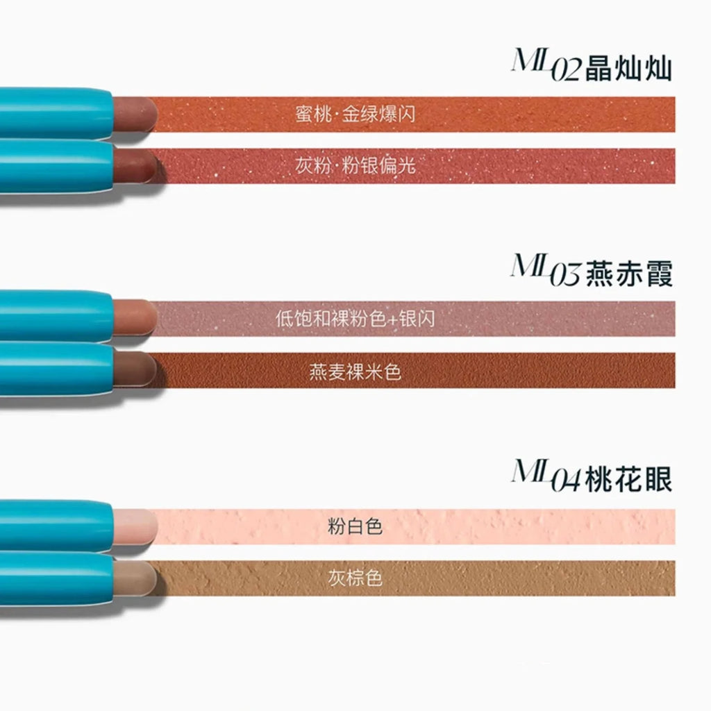 Gircult Lip Liner Pencil Lipstick Double-end Multiple Stick Soft Focus Cream to powder For Lips Cheeks Makeup Cosmetics Zpaxo