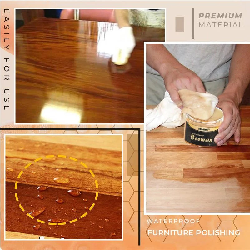 Wood Seasoning Beeswax Household Polishing Furniture Care Cleaning Zpaxo
