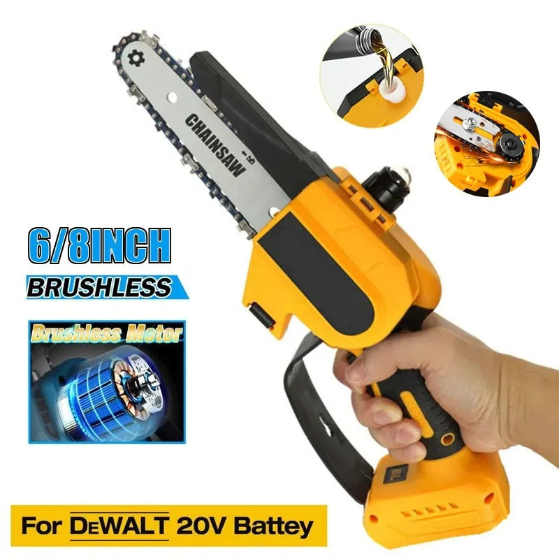 6 Brushless Chainsaw DeWALT 18 20V Battery Cordless Electric Chain