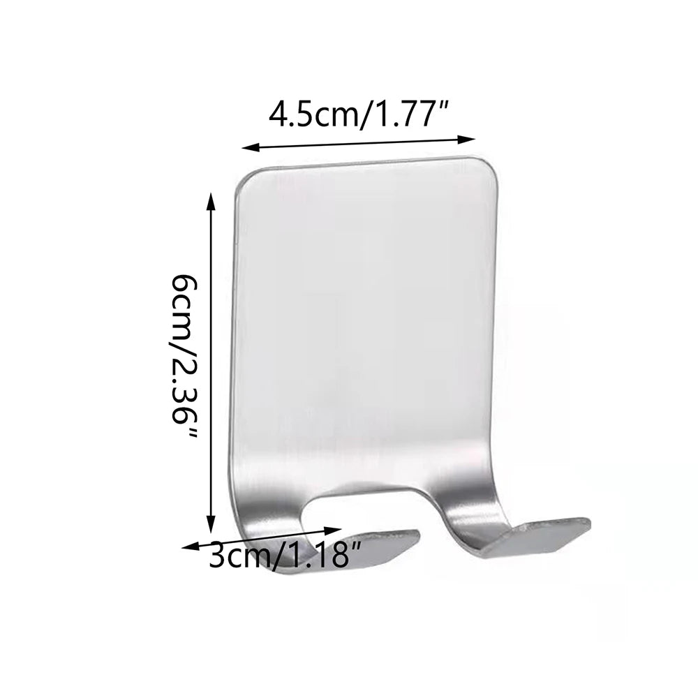 1pc Stainless Steel Razor Hook Wall Adhesive Shaving Shaver Shelf Storage Holder for Bathroom Kitchen Organizer Zpaxo D0082-A