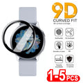 9D Soft Protective Glass For Samsung Galaxy Watch 5 Pro 45mm Watch 5 4 Screen Protector for galaxy watch Active 4 2 Accessories Zpaxo 3pcs Watch 4 40mm