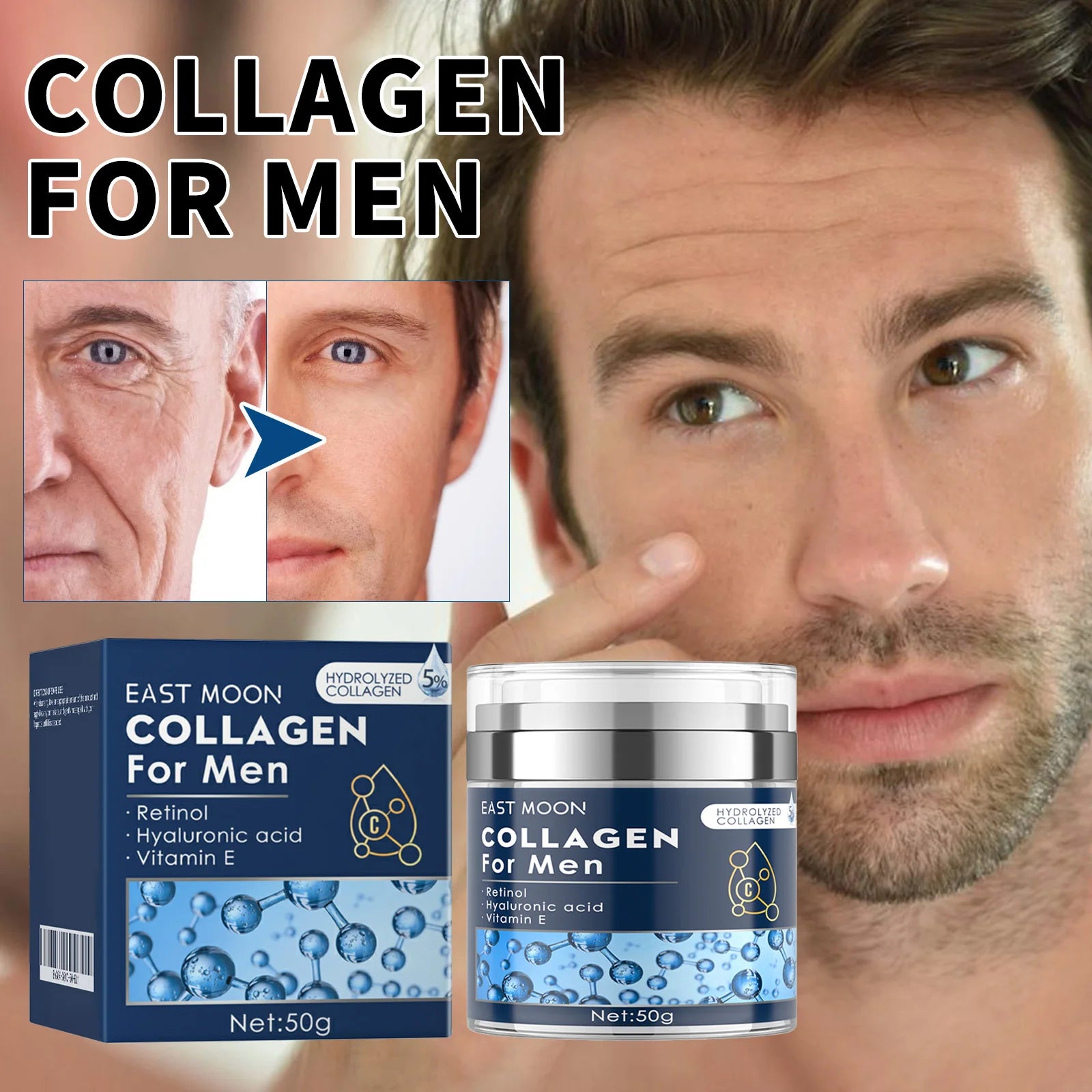 Men's Anti-Wrinkle Face Cream – Firming, Hydration & Lifting Men's Face Cream Zpaxo