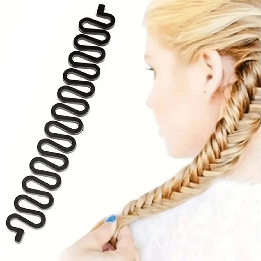Magic Hairstyle Design Accessory Set Fish Bone Braid Tool DIY Braiding Braider for Elegant Ponytails Ideal Beauty Enthusiasts Zpaxo