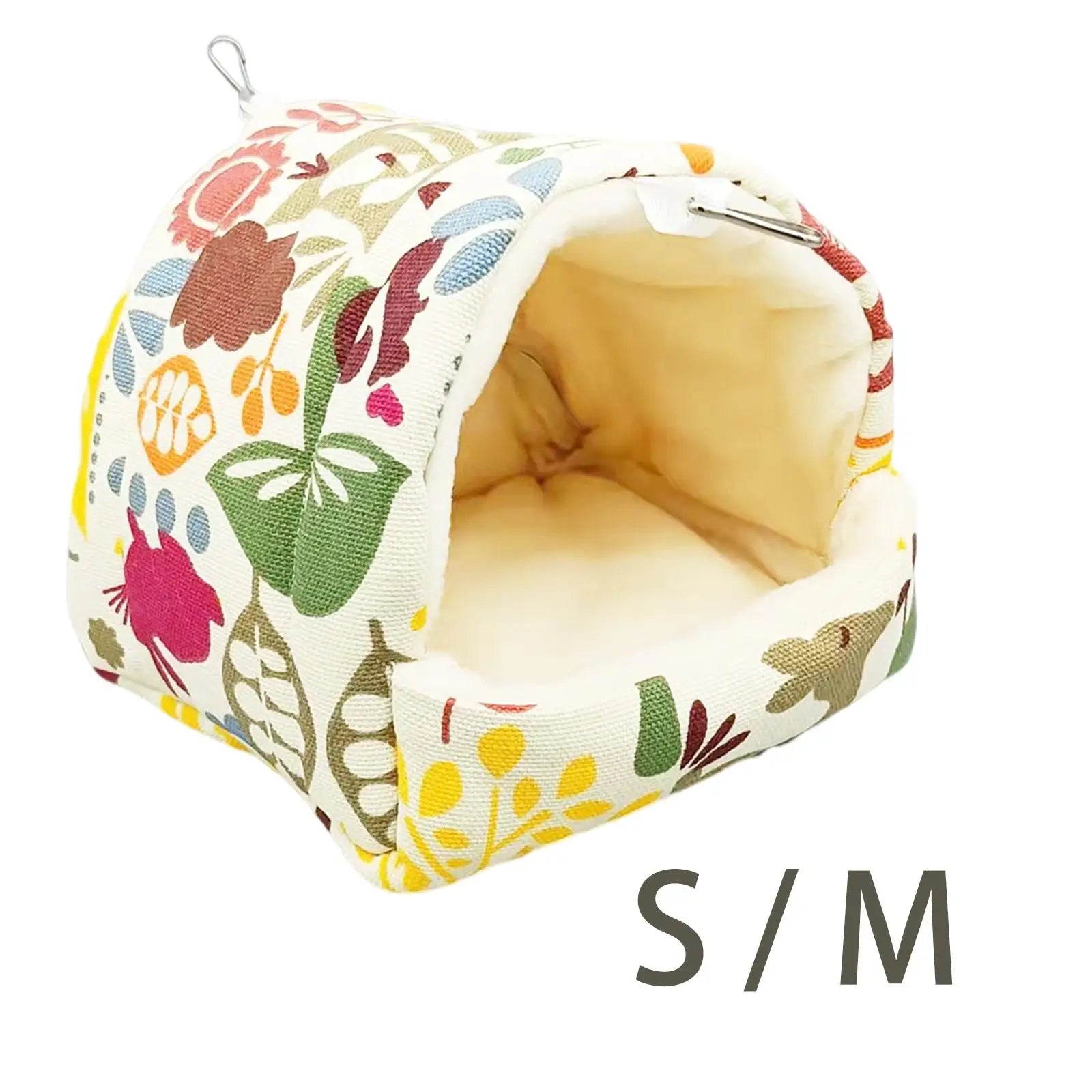 Plush Bird Hanging Nest Hammock Hut – Parrot Finch Lovebird Bed Bird Cage Nest Zpaxo 15cmx15cmx14.5cm