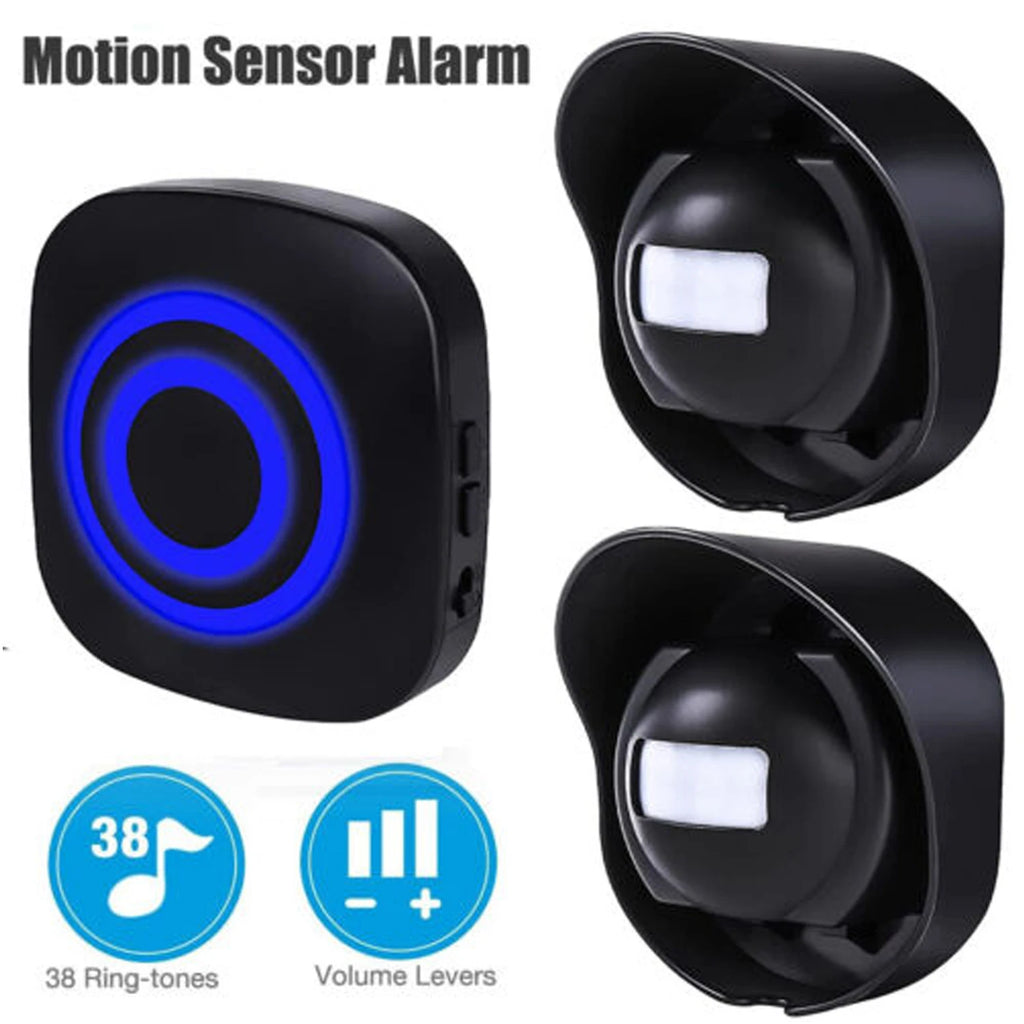 328ft Long Range Wireless Driveway Alarm Weatherproof Outdoor Motion Sensor&Detector Security Alert-Protect Driveway Alarm Zpaxo