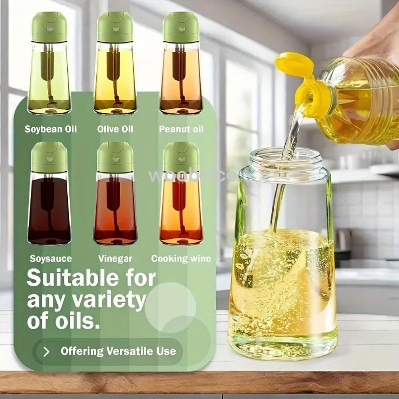 500ml Glass oil spray kitchen Spray Oil Sprayer Bottle Spray Oil Dispenser Oils Jar Cruet BBQ Baking Roasting Picnic Tool Zpaxo
