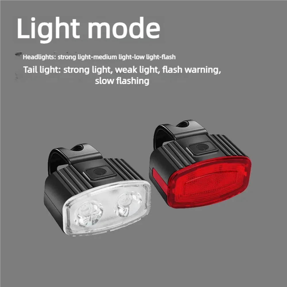 Bicycle Taillights Outdoor Riding Lights USB Charging High Brightness Night Safety Riding Mountain Biking Road Biking Equipment Zpaxo