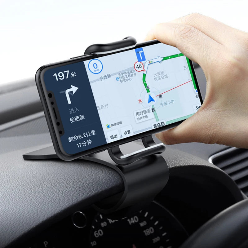 Dashboard Car Mobile Phone Clip Smart Holder 360 Degree Rotation GPS