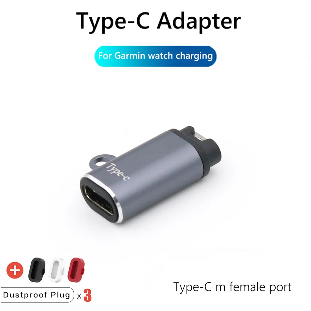 Portable Charging Adapter Garmin Fenix 8 7S 7X 6S 6 Forerunner 955