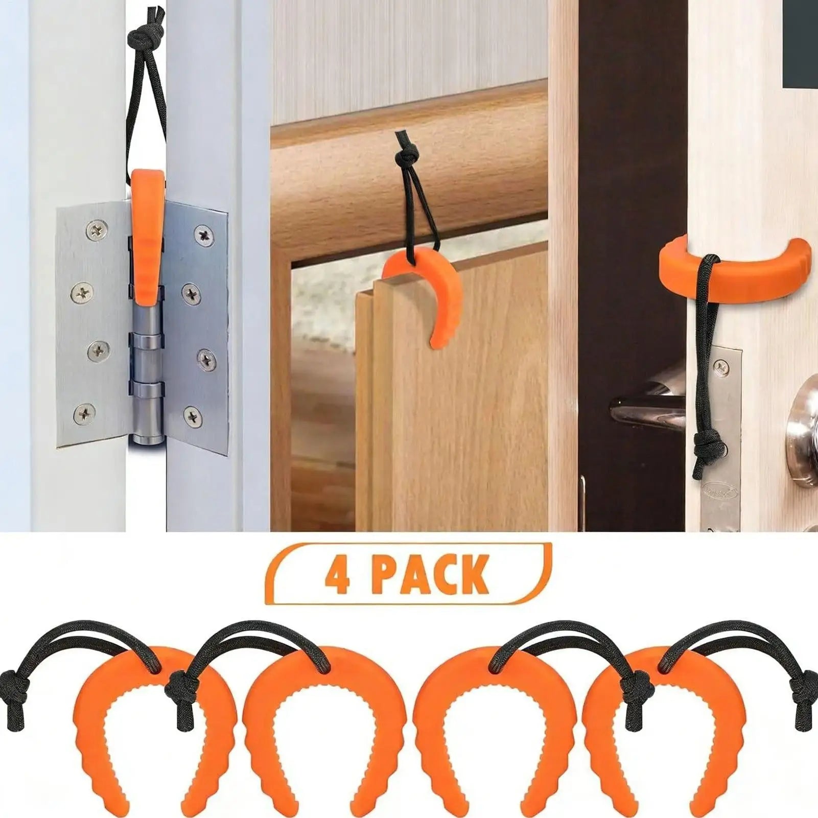 Portable C Shape Door Stopper Wedge Guard Anti Pinch Clip Safety Lock
