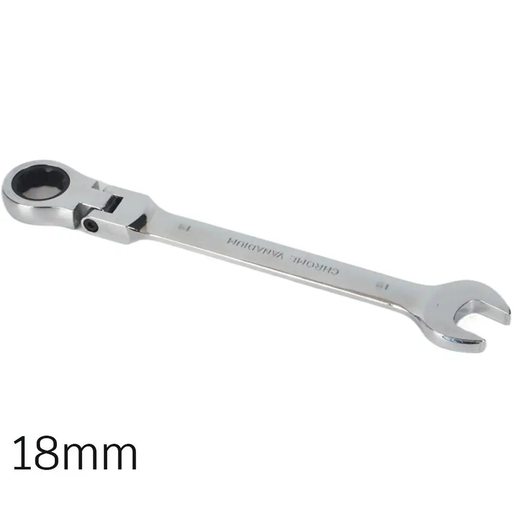 8-18MM Flexible Head Ratchet Wrench | 72-Tooth Vanadium Steel Ratchet Wrench Zpaxo 18MM