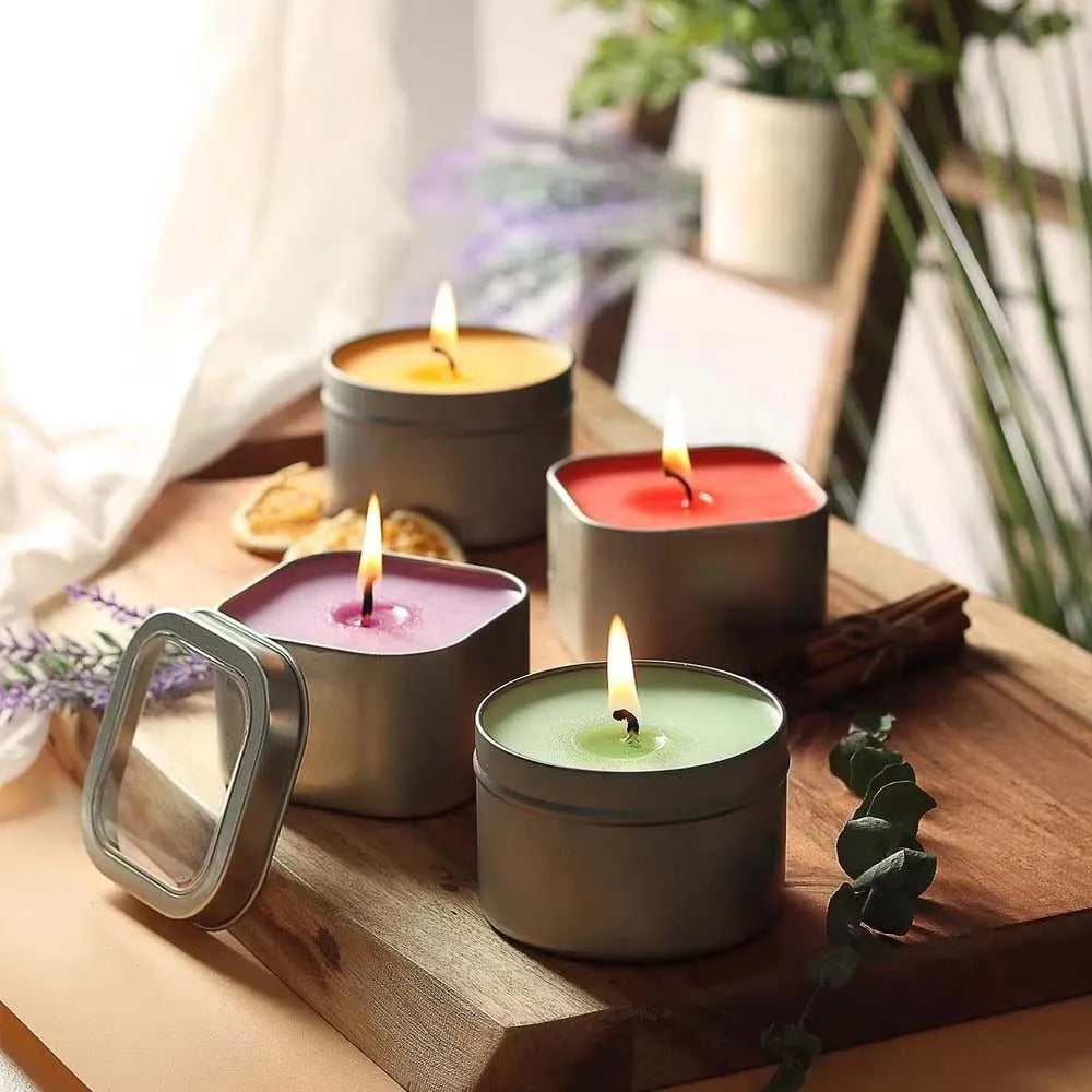 300g Soy Candle Making Kit – DIY Wax, Wicks & Stickers Candle Making Kit Zpaxo
