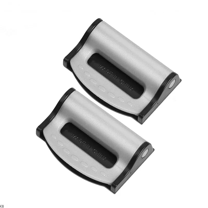 Universal Car Seat Belt Clip Anti-slip Buckle Simple Secure Fastener Zpaxo Silver -1Pair