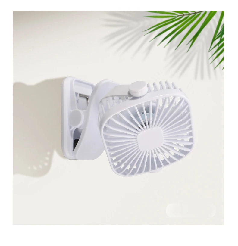 USB Small Fan Mini Strong Wind Fans Desktop Student Clip Portable Zpaxo
