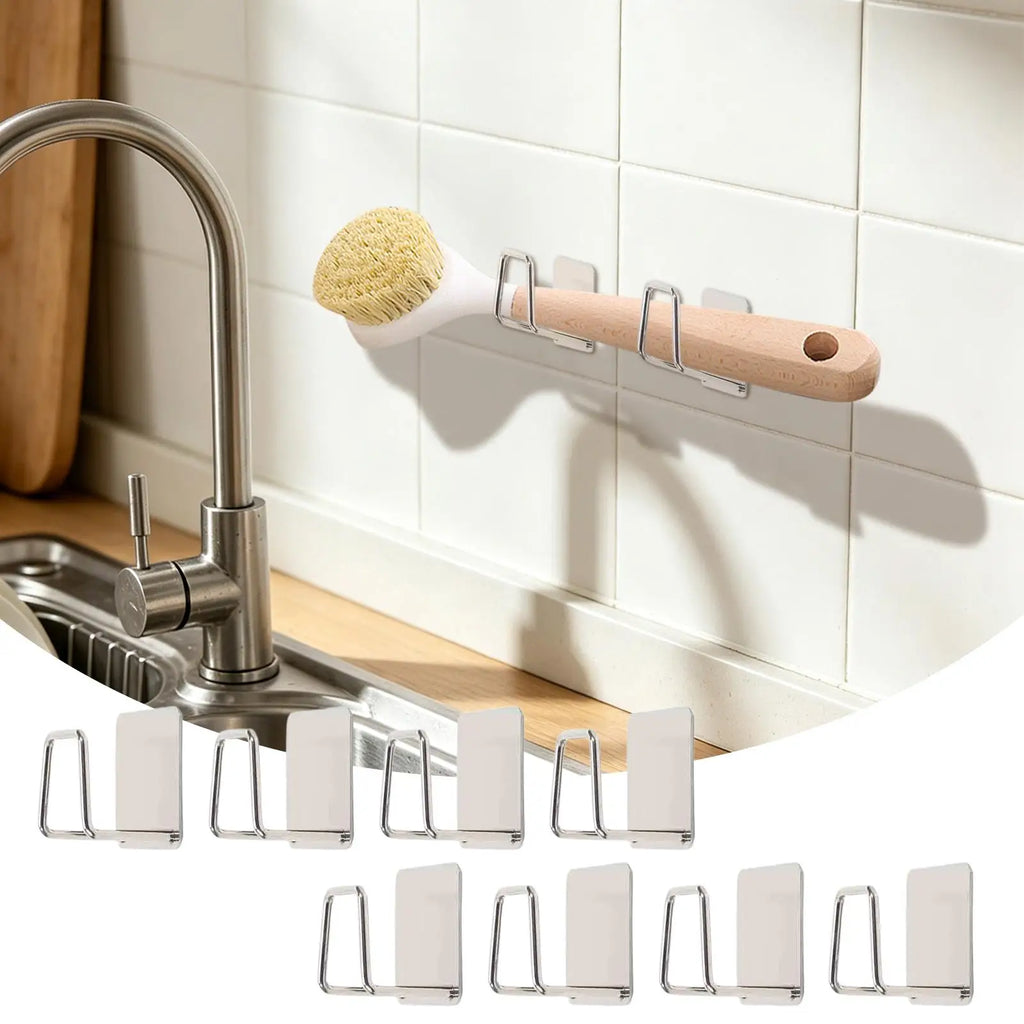 Scale Holder Wall Mount 8 Vertical Adhesive Storage Rack Weight